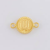 Herraje Letra U Marco Bordeado 0.55g / 1.7cm Oro Amarillo 18K