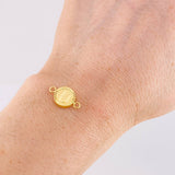 Herraje Letra U Marco Bordeado 0.55g / 1.7cm Oro Amarillo 18K