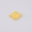 Herraje Letra U Doble Textura 0.6g / 1.7cm Oro Amarillo 18K