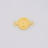 Herraje Letra U Doble Textura 0.6g / 1.7cm Oro Amarillo 18K
