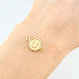 Herraje Letra U Doble Textura 0.6g / 1.7cm Oro Amarillo 18K