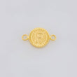 Herraje Letra F Marco Bordeado 0.55g / 1.7cm Oro Amarillo 18K