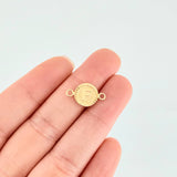 Herraje Letra F Marco Bordeado 0.55g / 1.7cm Oro Amarillo 18K