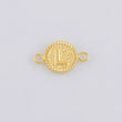 Herraje Letra L Marco Bordeado 0.55g / 1.7cm Oro Amarillo 18K