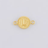 Herraje Letra L Marco Bordeado 0.55g / 1.7cm Oro Amarillo 18K