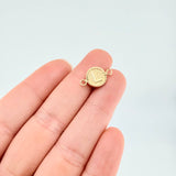 Herraje Letra L Marco Bordeado 0.55g / 1.7cm Oro Amarillo 18K