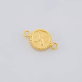 Herraje Letra X Doble Textura 0.6g / 1.7cm Oro Amarillo 18K