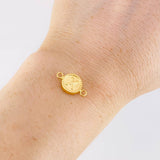 Herraje Letra X Marco Bordeado 0.6g / 1.7cm Oro Amarillo 18K