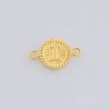Herraje Letra I Marco Bordeado 0.6g / 1.7cm Oro Amarillo 18K