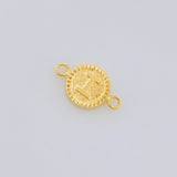 Herraje Letra I Marco Bordeado 0.6g / 1.7cm Oro Amarillo 18K