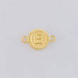 Herraje Letra E Marco Bordeado 0.55g / 1.7cm Oro Amarillo 18K