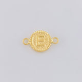 Herraje Letra E Marco Bordeado 0.55g / 1.7cm Oro Amarillo 18K