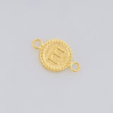 Herraje Letra E Marco Bordeado 0.55g / 1.7cm Oro Amarillo 18K