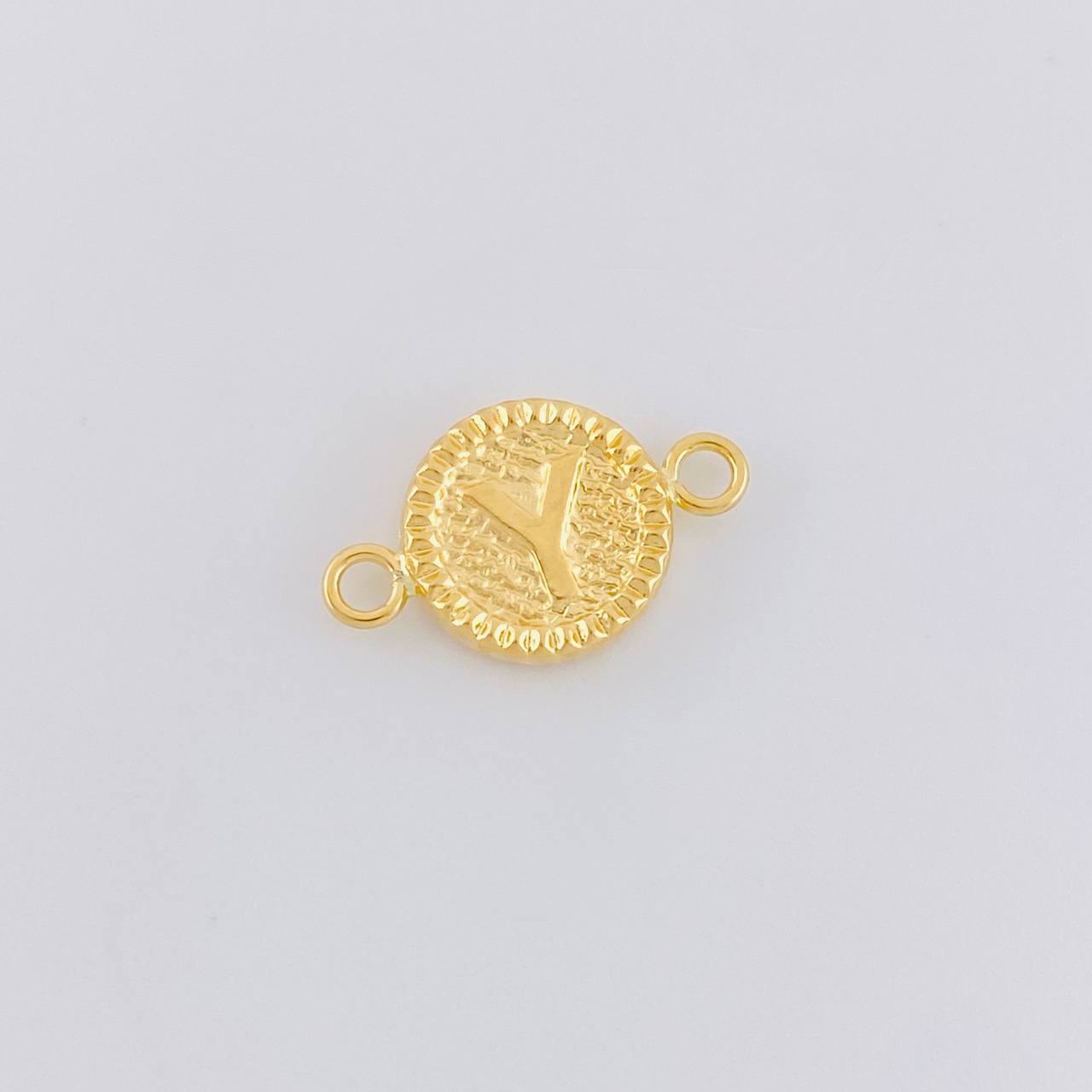 Herraje Letra Y Marco Bordeado 0.55g / 1.7cm Oro Amarillo 18K