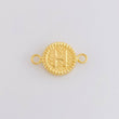 Herraje Letra H Marco Bordeado 0.65g / 1.7cm Oro Amarillo 18K
