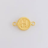 Herraje Letra H Marco Bordeado 0.65g / 1.7cm Oro Amarillo 18K