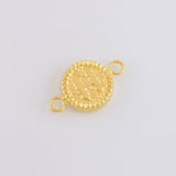 Herraje Letra H Marco Bordeado 0.65g / 1.7cm Oro Amarillo 18K