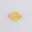 Herraje Letra G Marco Bordeado 0.6g / 1.7cm Oro Amarillo 18K