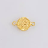 Herraje Letra G Marco Bordeado 0.6g / 1.7cm Oro Amarillo 18K