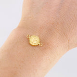 Herraje Letra G Marco Bordeado 0.6g / 1.7cm Oro Amarillo 18K