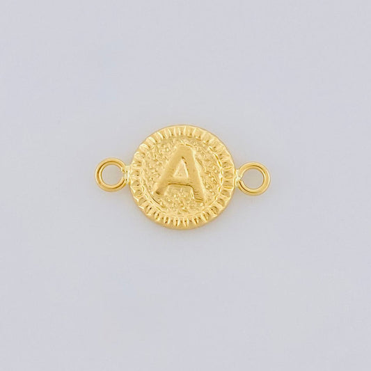 Herraje Letra A Marco Bordeado 0.55g / 1.7cm Oro Amarillo 18K