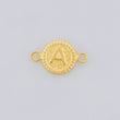 Herraje Letra A Marco Bordeado 0.55g / 1.7cm Oro Amarillo 18K