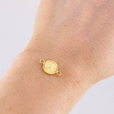 Herraje Letra A Marco Bordeado 0.55g / 1.7cm Oro Amarillo 18K