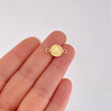 Herraje Letra A Marco Bordeado 0.55g / 1.7cm Oro Amarillo 18K