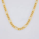 Cadena Figaro 4.05g / 60cm / 3.5mm Oro Amarillo 18K