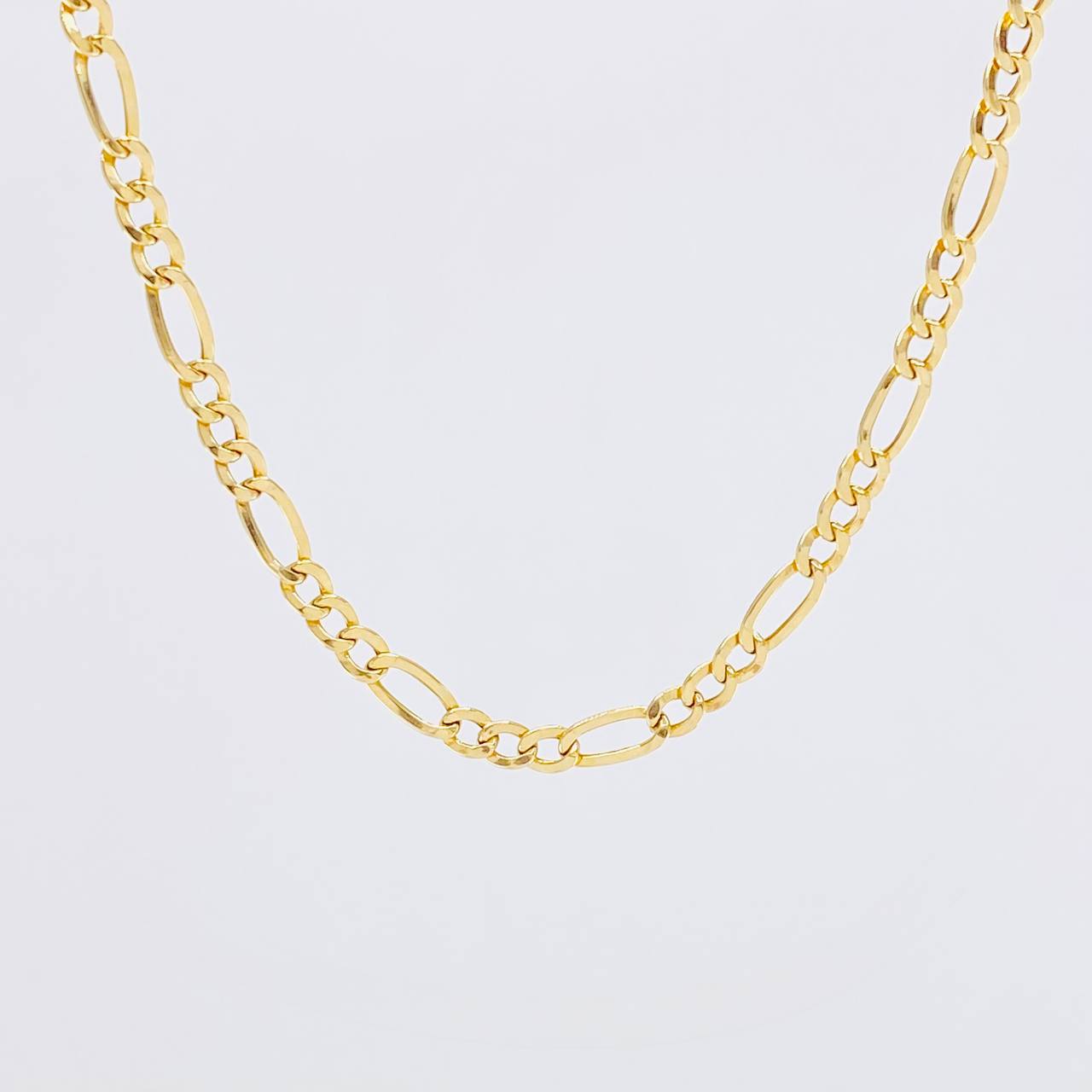 Cadena Figaro 4.05g / 60cm / 3.5mm Oro Amarillo 18K