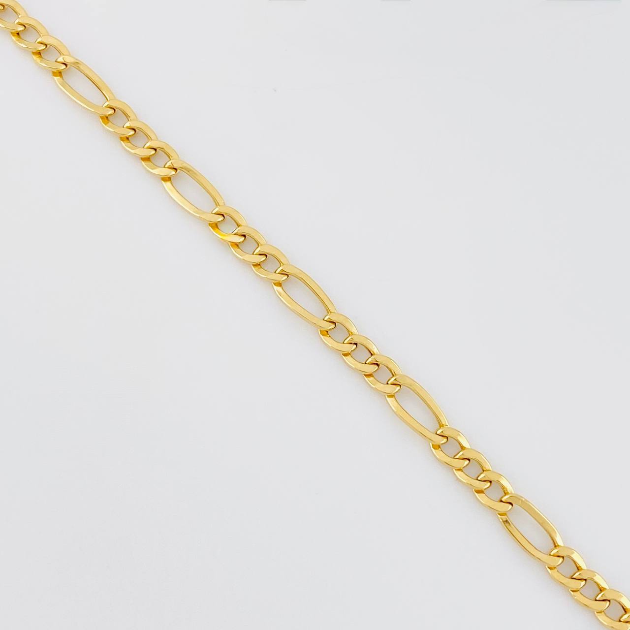 Cadena Figaro 4.05g / 60cm / 3.5mm Oro Amarillo 18K