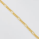 Cadena Figaro 4.05g / 60cm / 3.5mm Oro Amarillo 18K