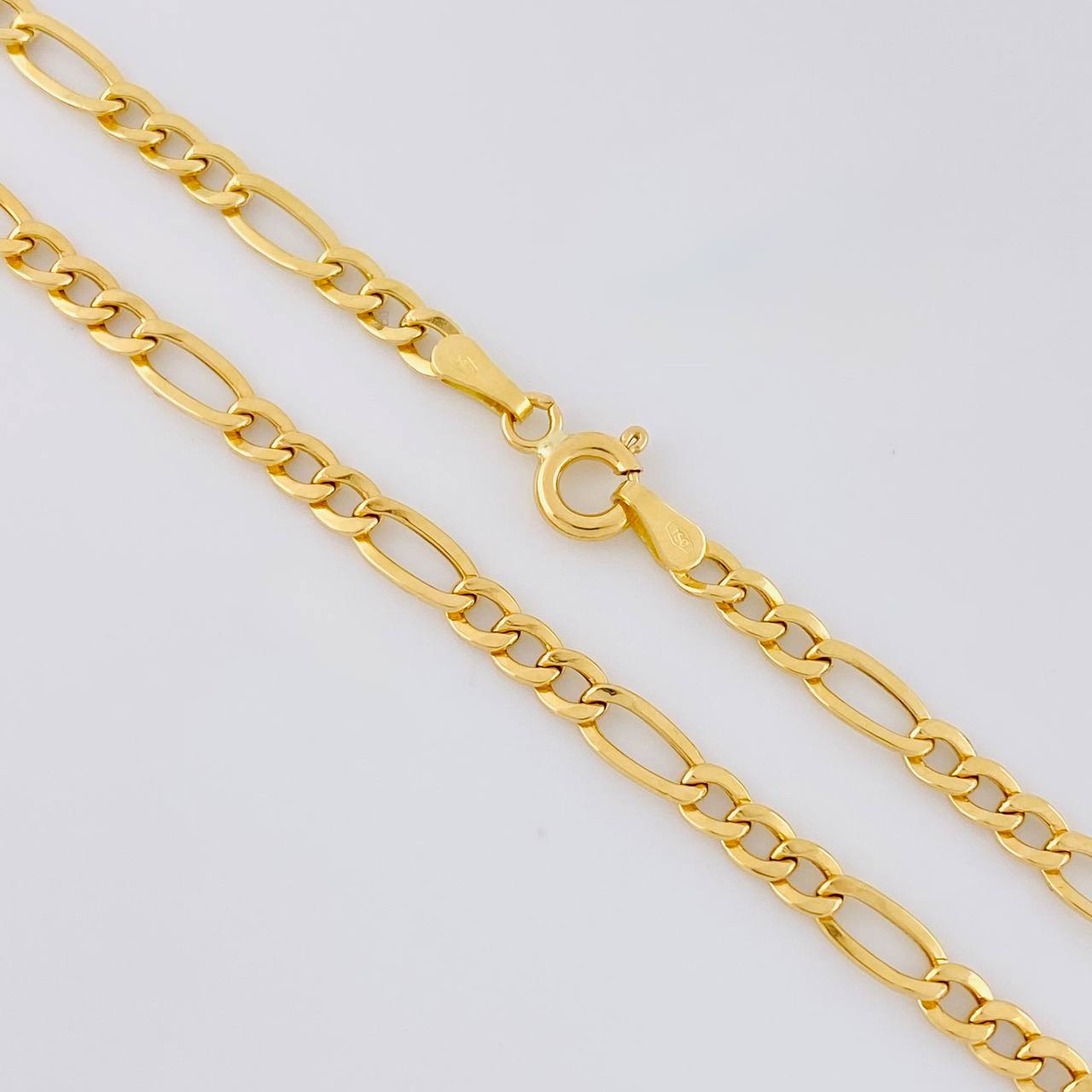 Cadena Figaro 4.05g / 60cm / 3.5mm Oro Amarillo 18K
