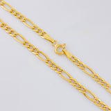Cadena Figaro 4.05g / 60cm / 3.5mm Oro Amarillo 18K