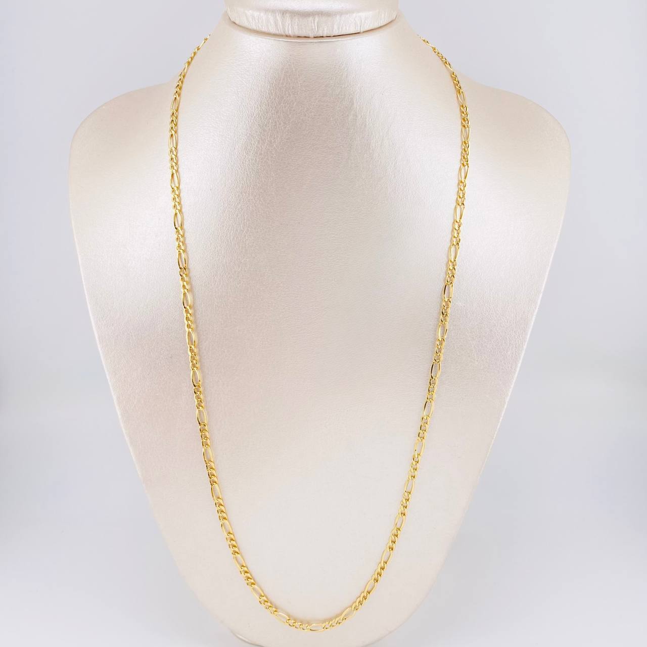Cadena Figaro 4.05g / 60cm / 3.5mm Oro Amarillo 18K