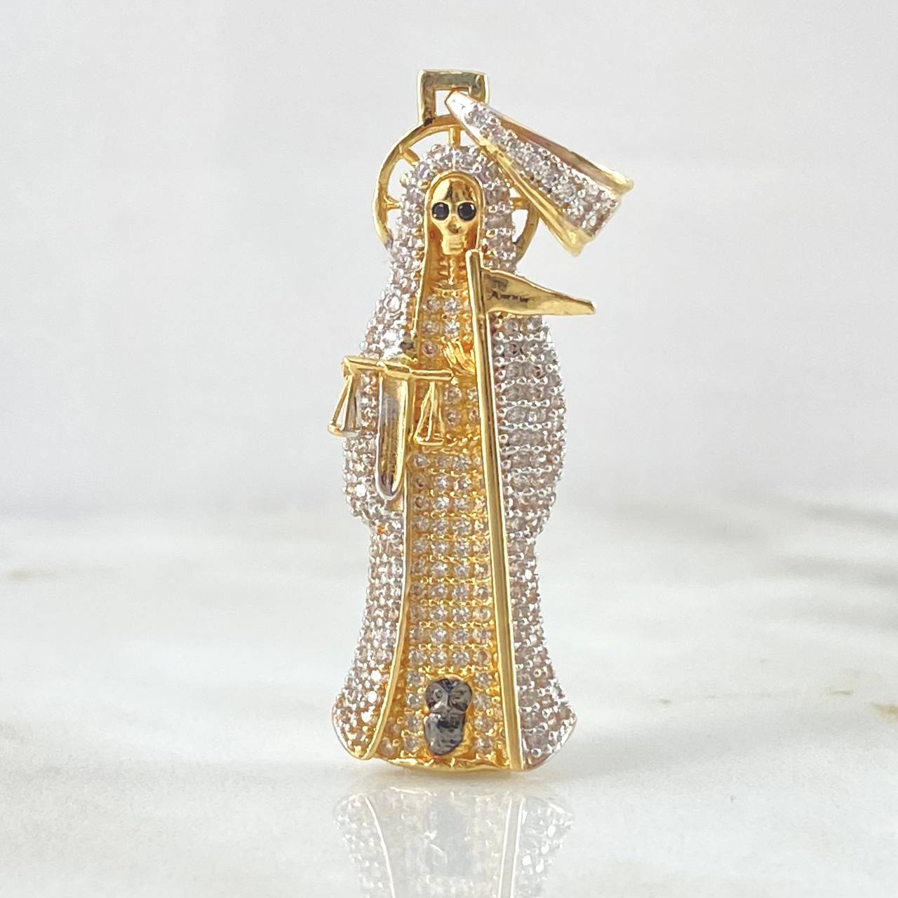 Dije Santa Muerte 7.35gr / 4.8cm-Oro 18K