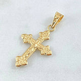 Dije Cruz Cristo 1.4gr / 3.6cm / Tres Puntas Oro Amarillo 18K
