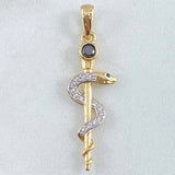 Dije Serpiente 2.3gr / 3.7cm-Oro 18K