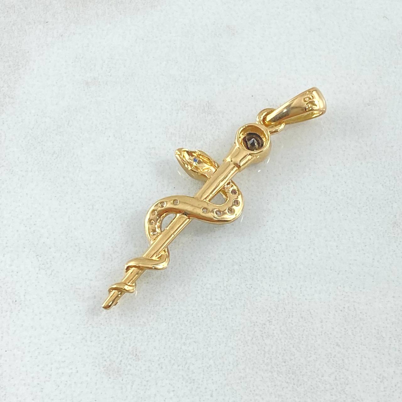 Dije Serpiente 2.3gr / 3.7cm-Oro 18K