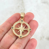 Dije Brujula 7.95gr / 4cm-Oro 18K