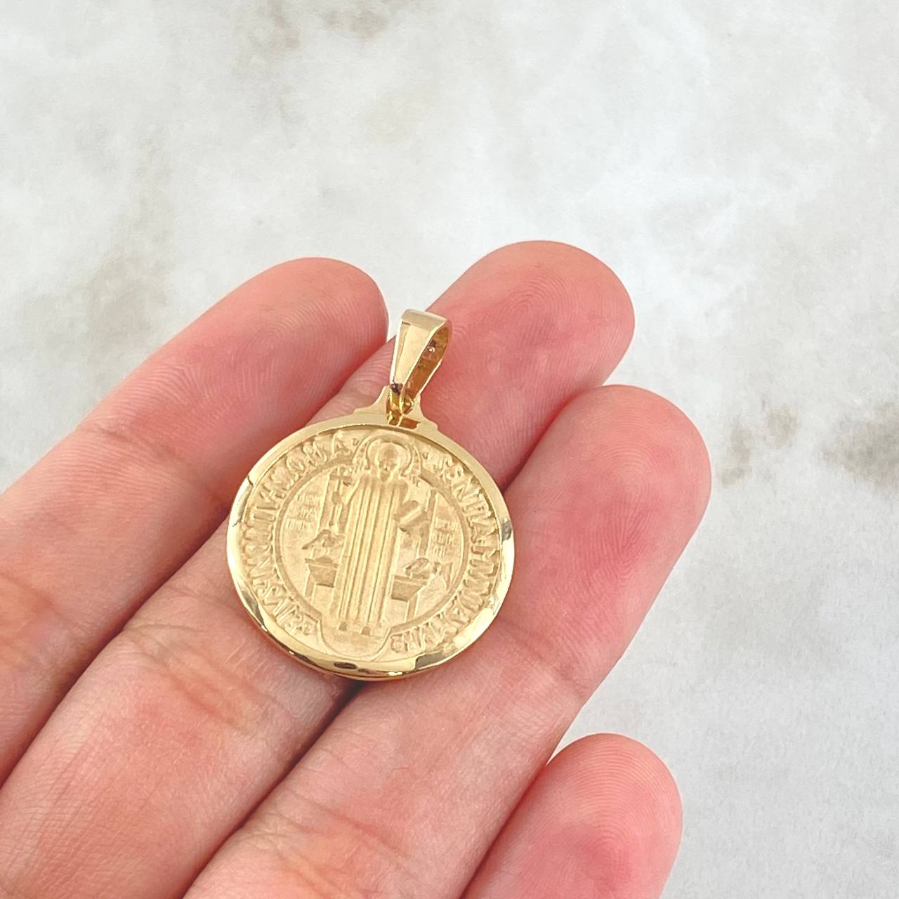Dije San Benito 5gr / 3.1cm-Oro 18K