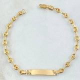 Pulso Bebé GC Placa Rectangular 1.8gr / 15cm / Oro Amarillo 18K *