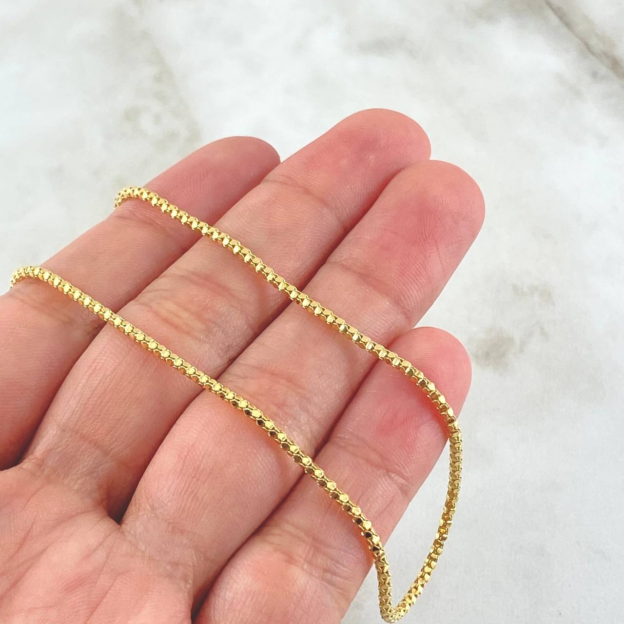 Cadena Veneciana Redonda 4.55gr / 45cm / Oro Amarillo +3 18K *