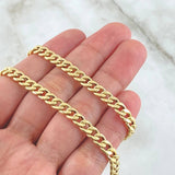 Cadena Cubana 5.8gr / 50cm / Oro Amarillo +1 18K *