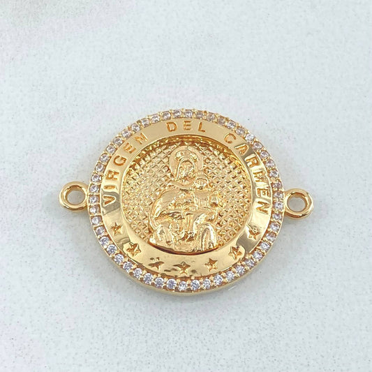 Herraje Virgen Del Carmen 4.1gr / 2.6cm / Oro Amarillo 18K *