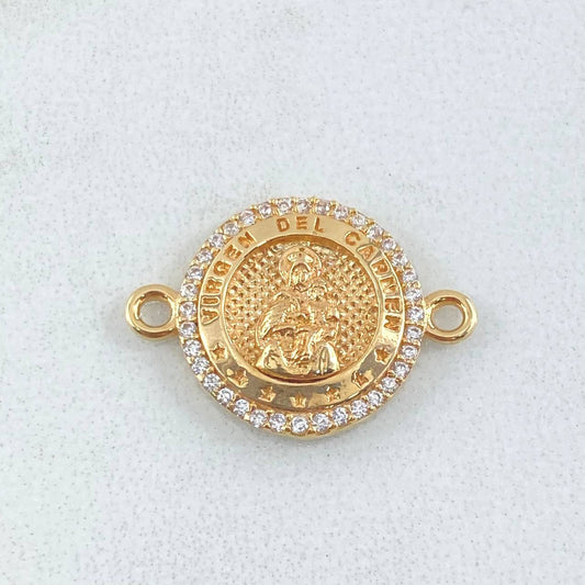 Herraje Virgen Del Carmen 2.2gr / 2cm / Oro Amarillo 18K *