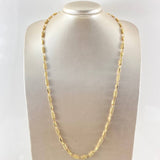 Cadena Rustica Tribal Cilindros 11.8gr / 70cm / Oro Amarillo 18K ©