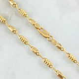 Cadena Rustica Cilindros 8.8gr / 65cm / Oro Amarillo 18K ©