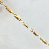 Cadena Rustica Cilindros 8.8gr / 65cm / Oro Amarillo 18K ©