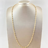 Cadena Rustica Cilindros 8.8gr / 65cm / Oro Amarillo 18K ©